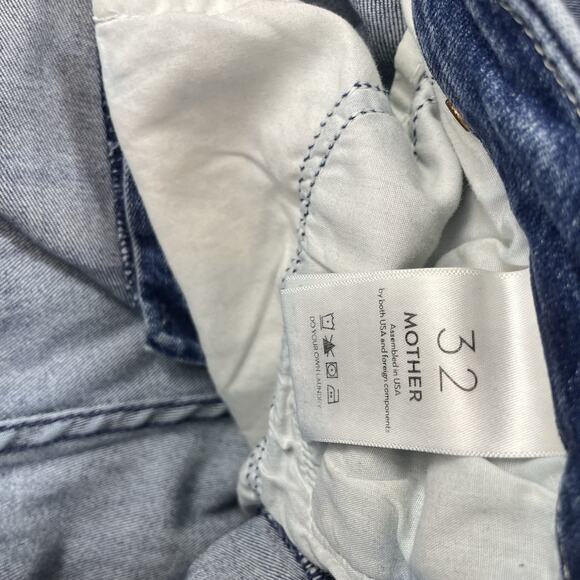 MOTHER Women Jeans Size 32 Blue The Looker Ankle 28" Inseam Stretch 52-51 - Picture 5 of 11